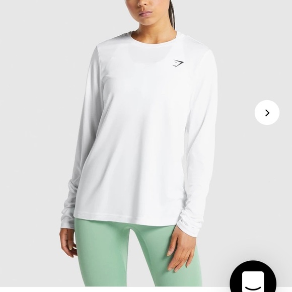 Gymshark Tops - GYMSHARK white tunic